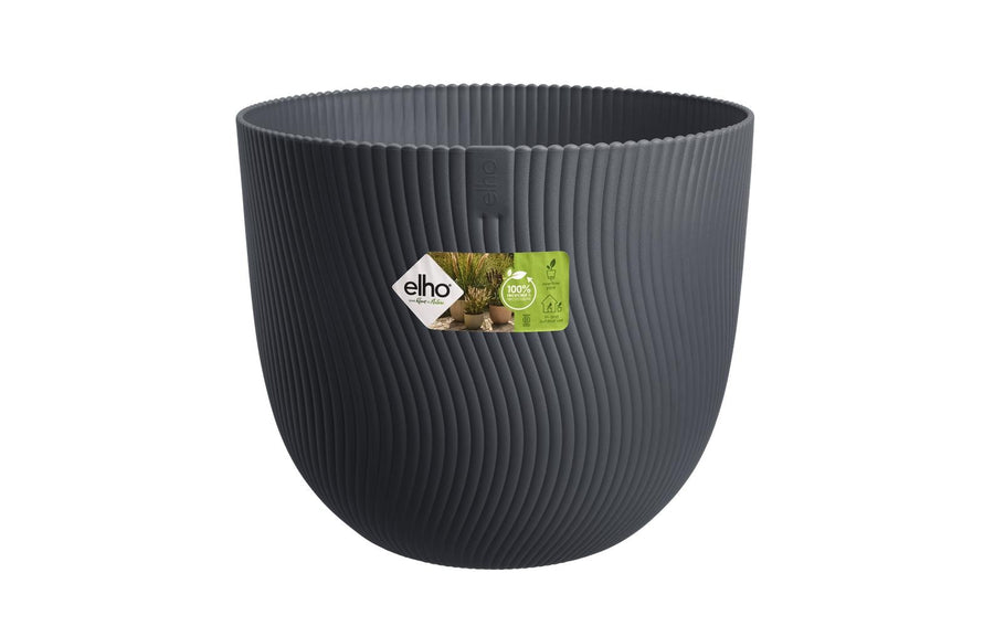 Elho Pflanzentopf Sereh Rund aus recyceltem Kunststoff Schwarz 60 cm Garten & Outdoor > Pflanzen > Pflanzengefäße Elho
