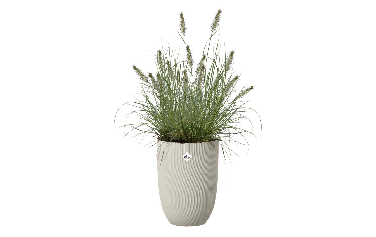 Elho Pflanzentopf Sereh Hoch Beige aus recyceltem Kunststoff 30 cm Garten & Outdoor > Pflanzen > Pflanzengefäße Elho