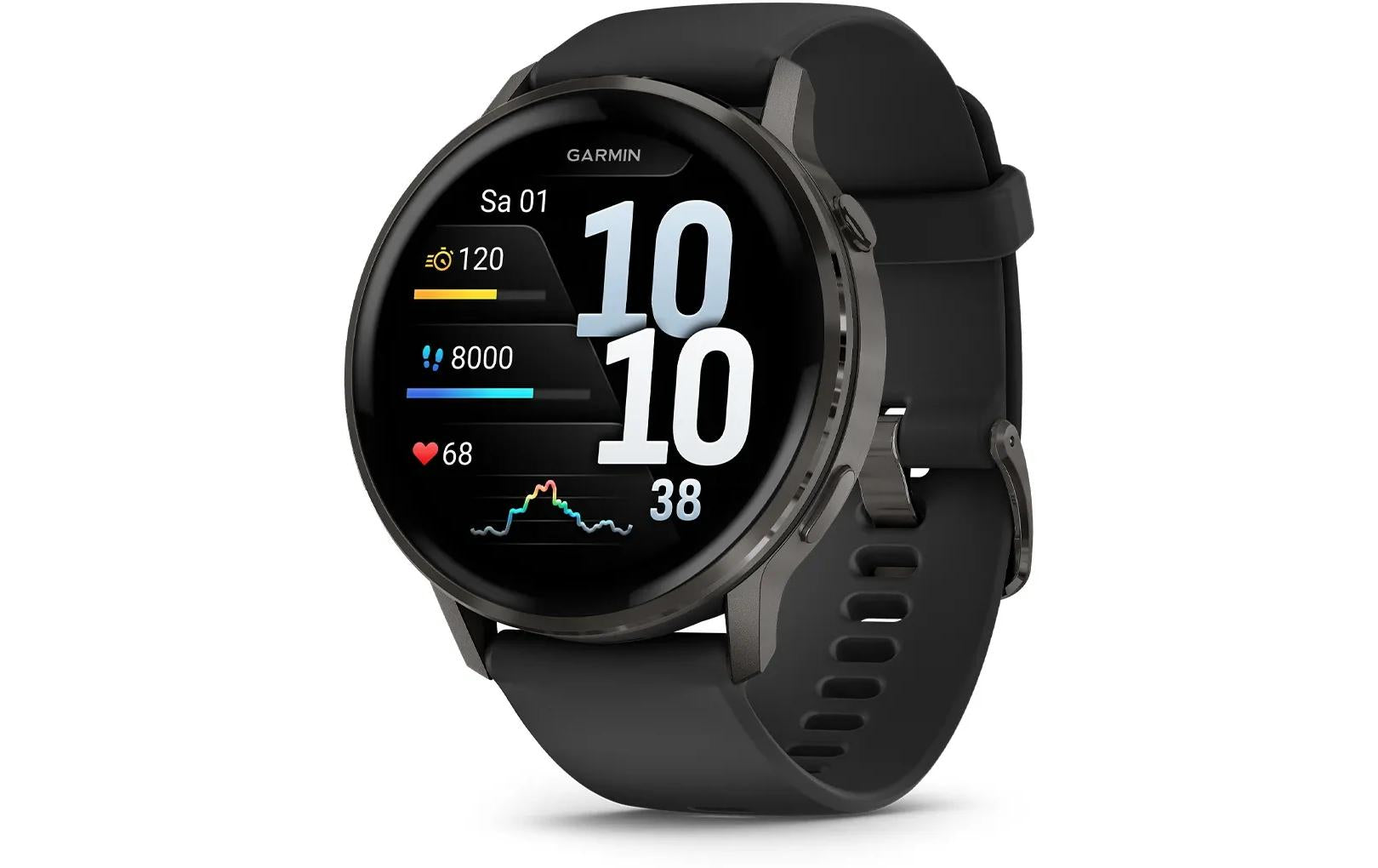 GARMIN GPS-Sportuhr Venu 4 - 45 mm Schwarz/Grau