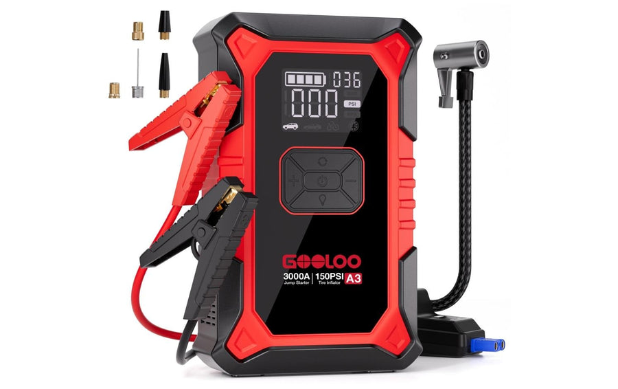 Gooloo A3 Jump-Starter/Kompressor 12 V, 3000A