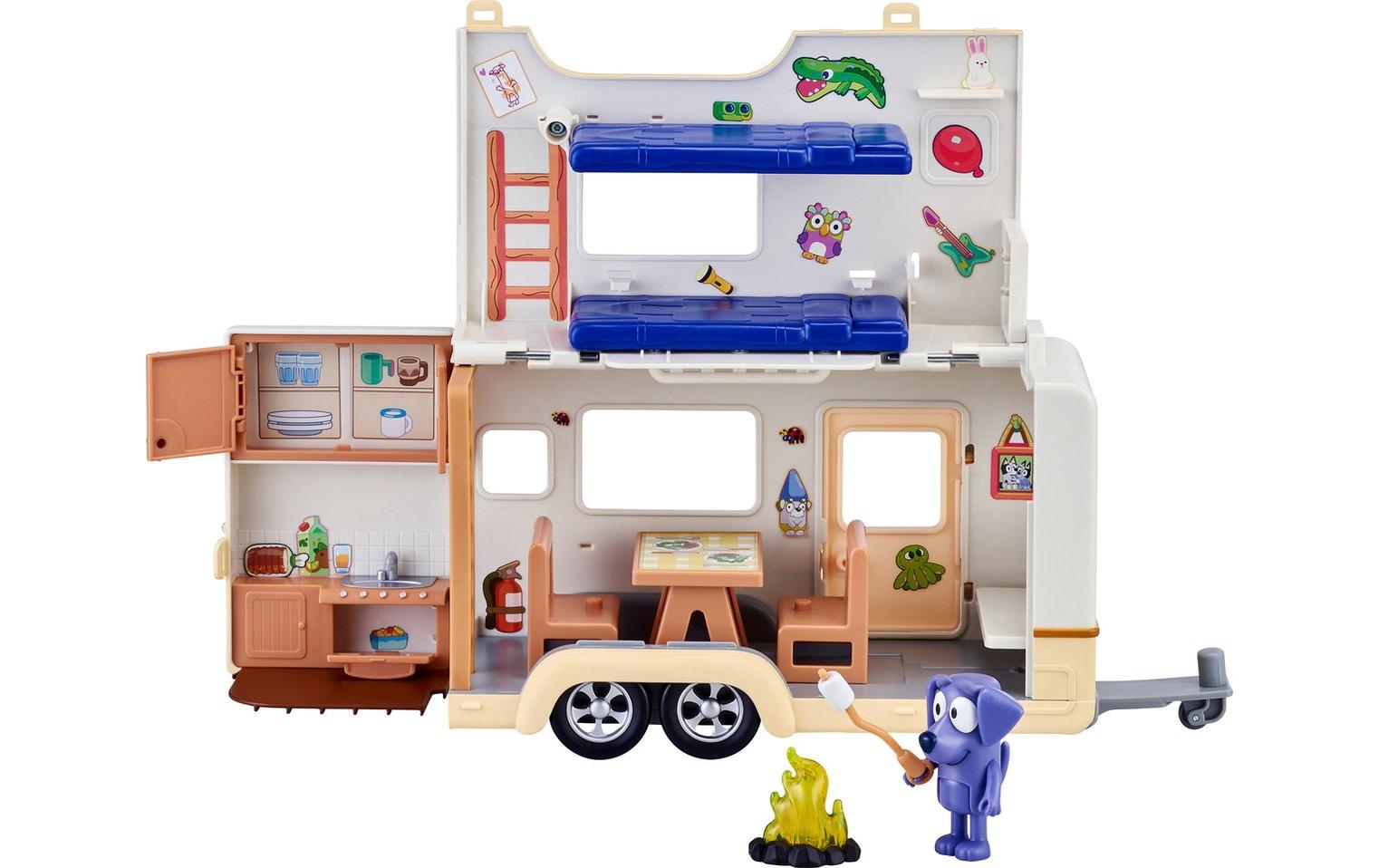 moose Spielfigurenset Bluey Wohnwagen Jean Luc Figur, Wohnwagen,