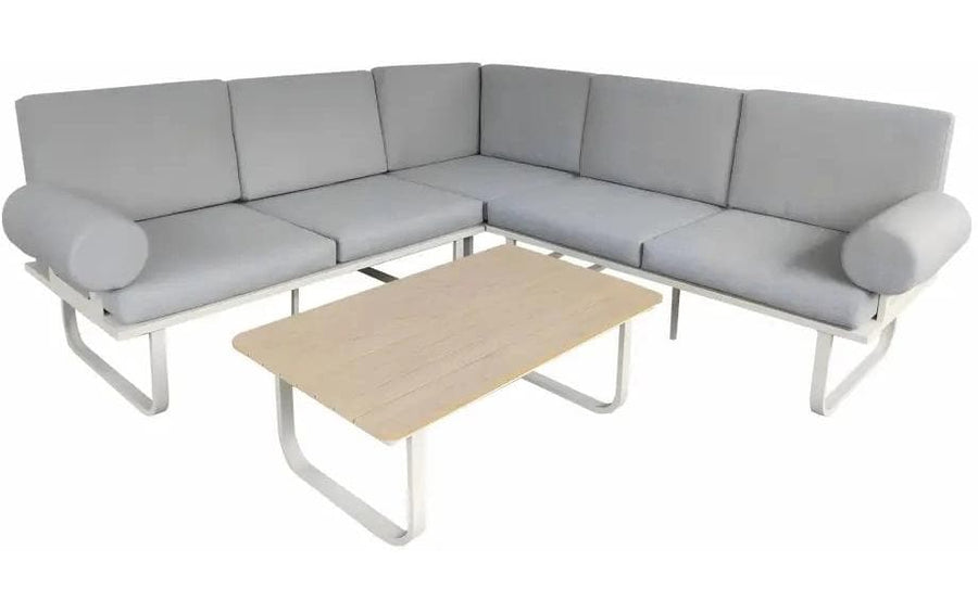 HERA Lounge-Set Grau, 5 Sitzplätze Garteneinrichtung NORDIcated