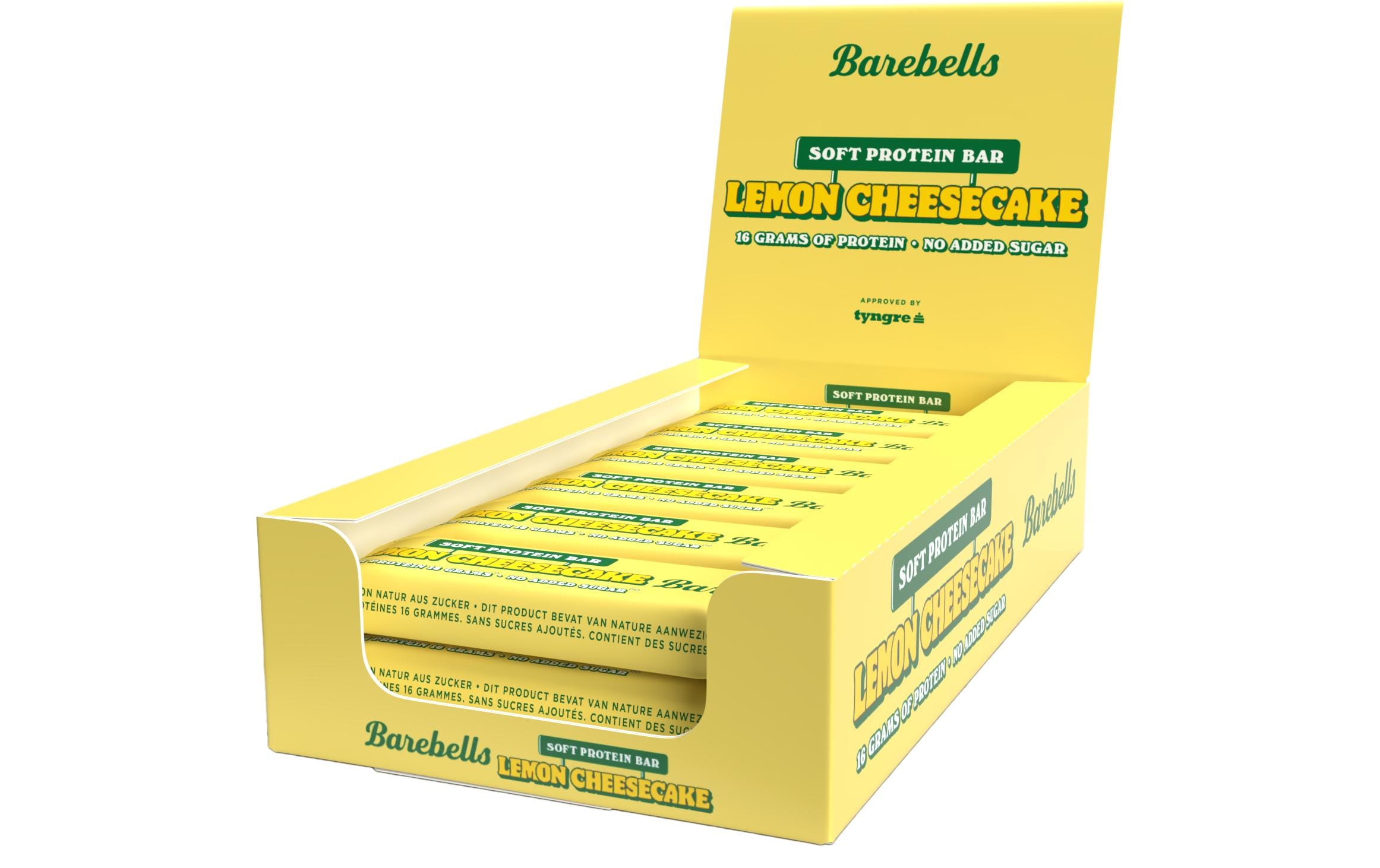 Barebells Protein Bar Lemon Cheesecake Box mit 12 Riegeln
