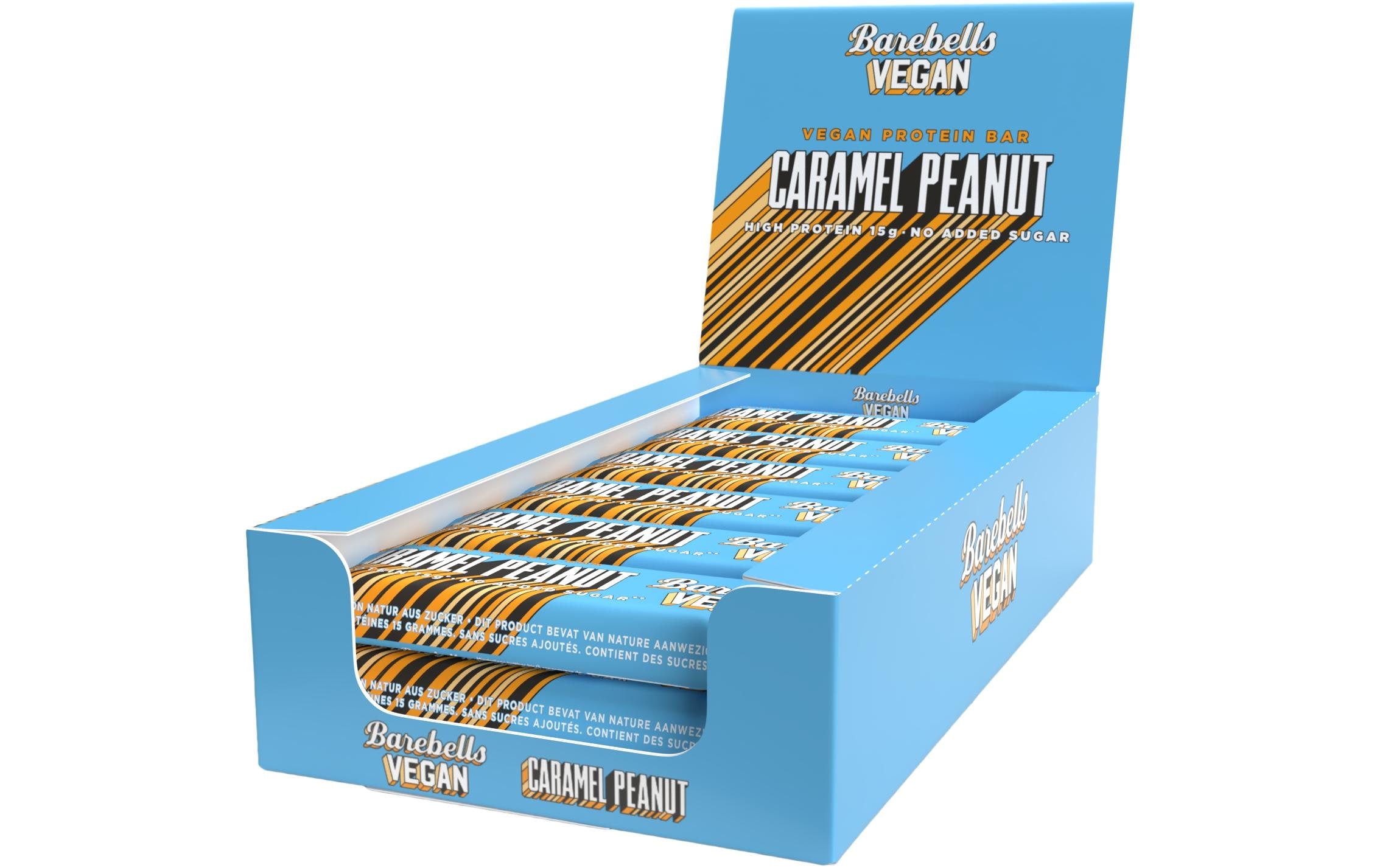 Barebells Protein Bar Caramel Peanut Vegan Box mit 12 Riegeln