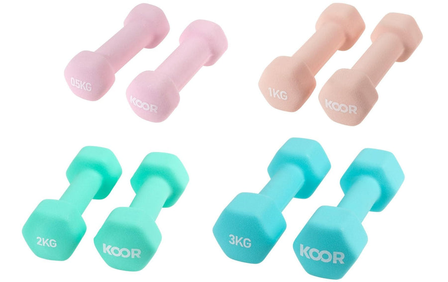 KOOR Kurzhantel-Set Light 4 Paar