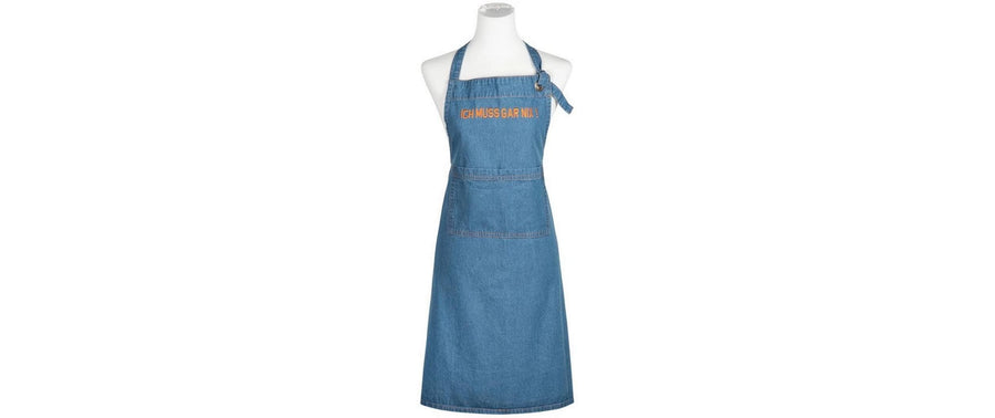 pad Küchenschürze Denim Baumwolle Blau 70x80 cm Grills & Feuerstellen pad