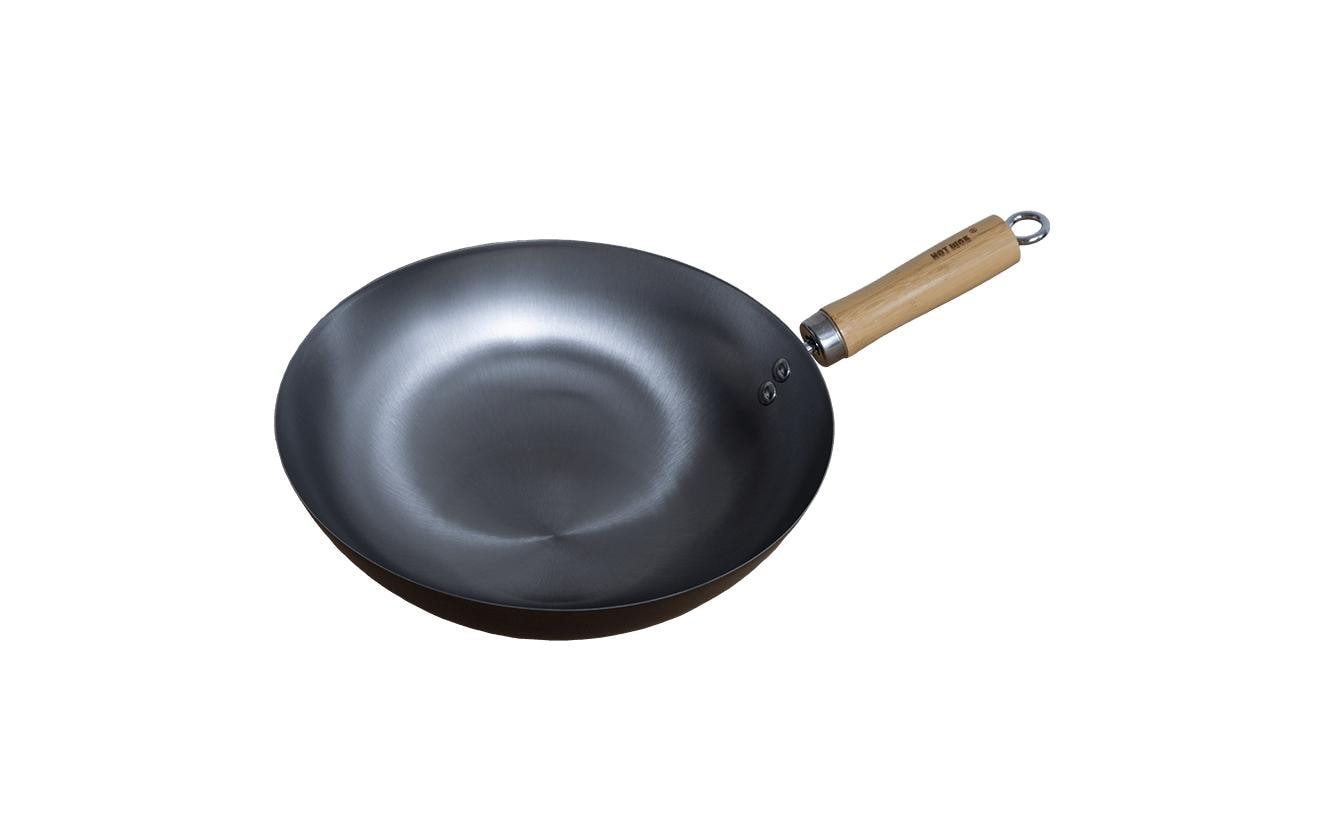 Wokpfanne kaltgewalzter Kohlenstoffstahl 30 cm Grillpfanne Grills & Feuerstellen Hot Wok
