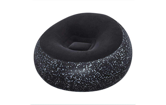 Bestway aufblasbarer Sessel in Schwarz mit hell gesprenkelter Außenseite