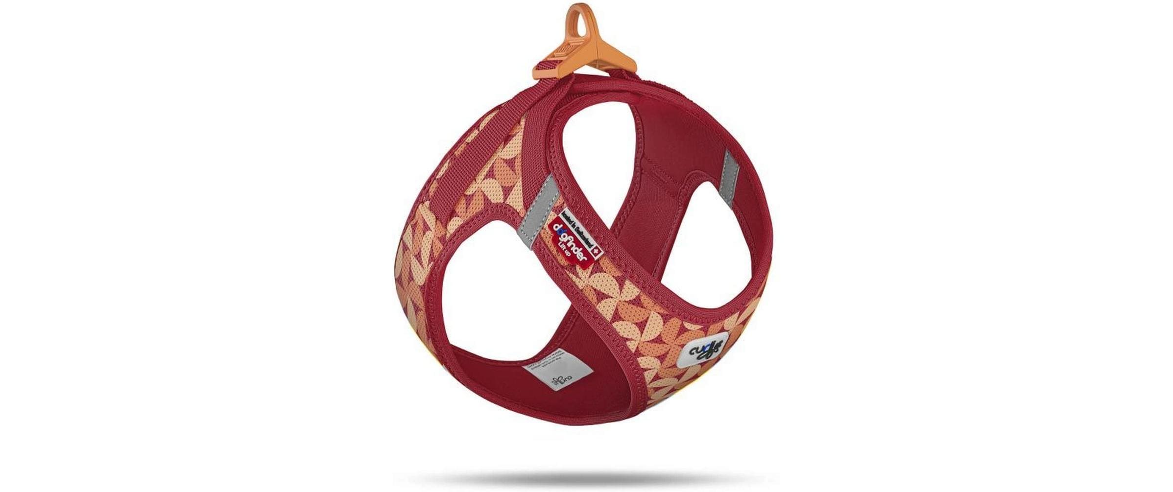 Curli Vest Geschirr Air-Mesh LE26 Semi Circle Rot XS