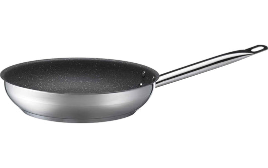 Mäser PROFESSIONAL GR Bratpfanne, 20 cm, mit schwarzer Antihaftbeschichtung und langem Metallgriff