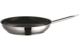 Mäser PROFESSIONAL I Bratpfanne aus Edelstahl, 32 cm, mit dunkler Antihaftbeschichtung und langem Griff
