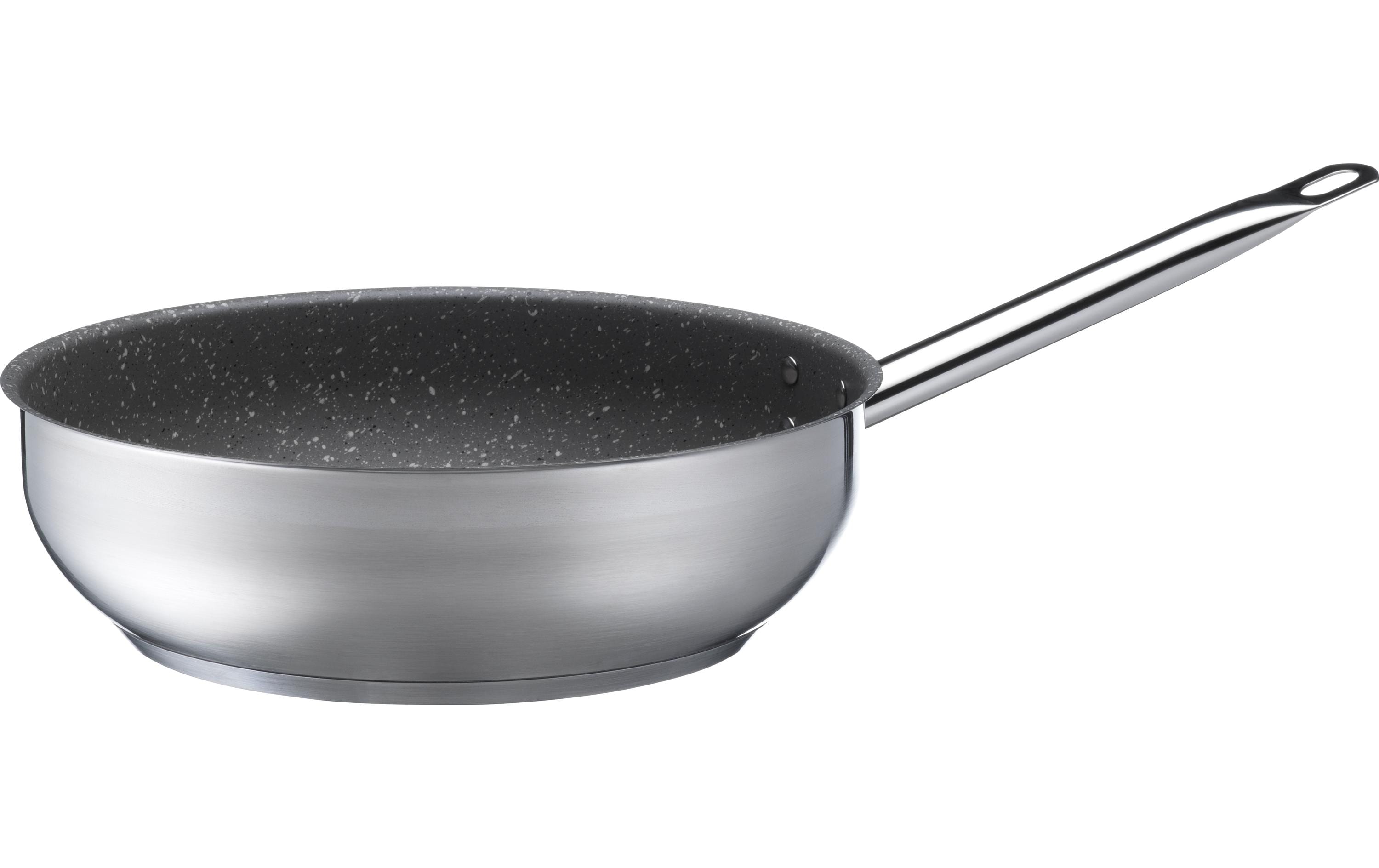 Mäser Bratpfanne PROFESSIONAL GR Hochrand 13.5 cm cm 28 cm Edelstahl 18/10