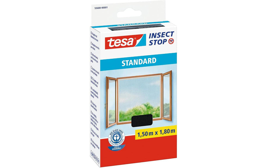 Insect Stop Fliegengitter Fenster einfacher Schutz 1,5 m x 1,8 m Garteneinrichtung tesa