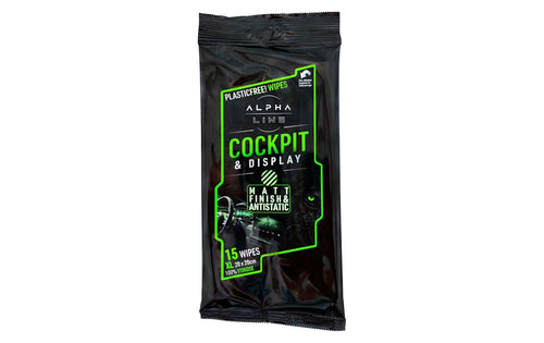 Alpha Line Cockpit Clean Wipes, Pack à 15 Stück 15 Stück