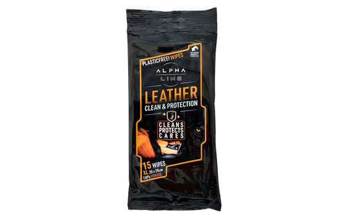 Alpha Line Leather Clean Wipes, Pack à 15 Stück 15 Stück