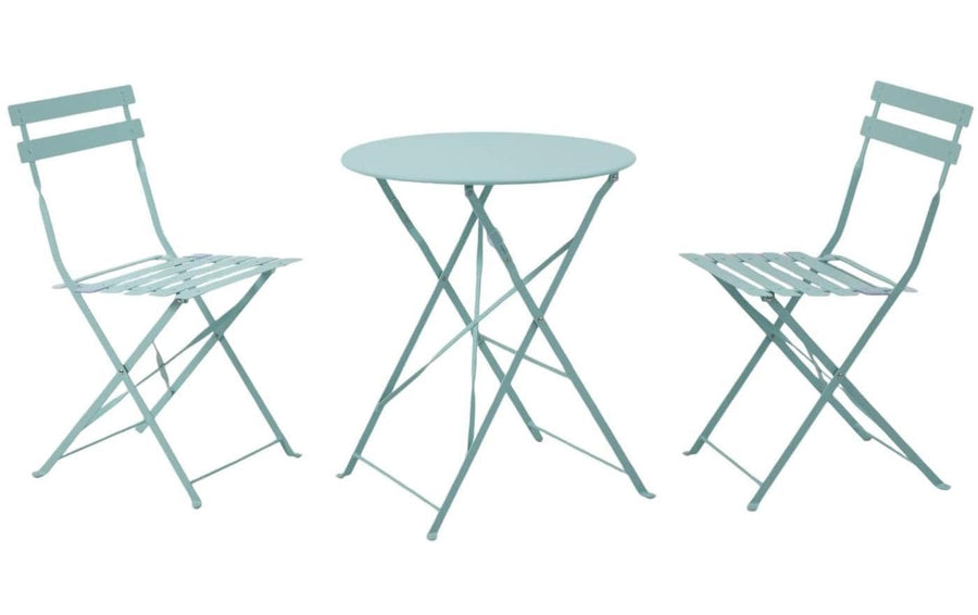 Dameco Bistro-Set Türkis Matt Metall