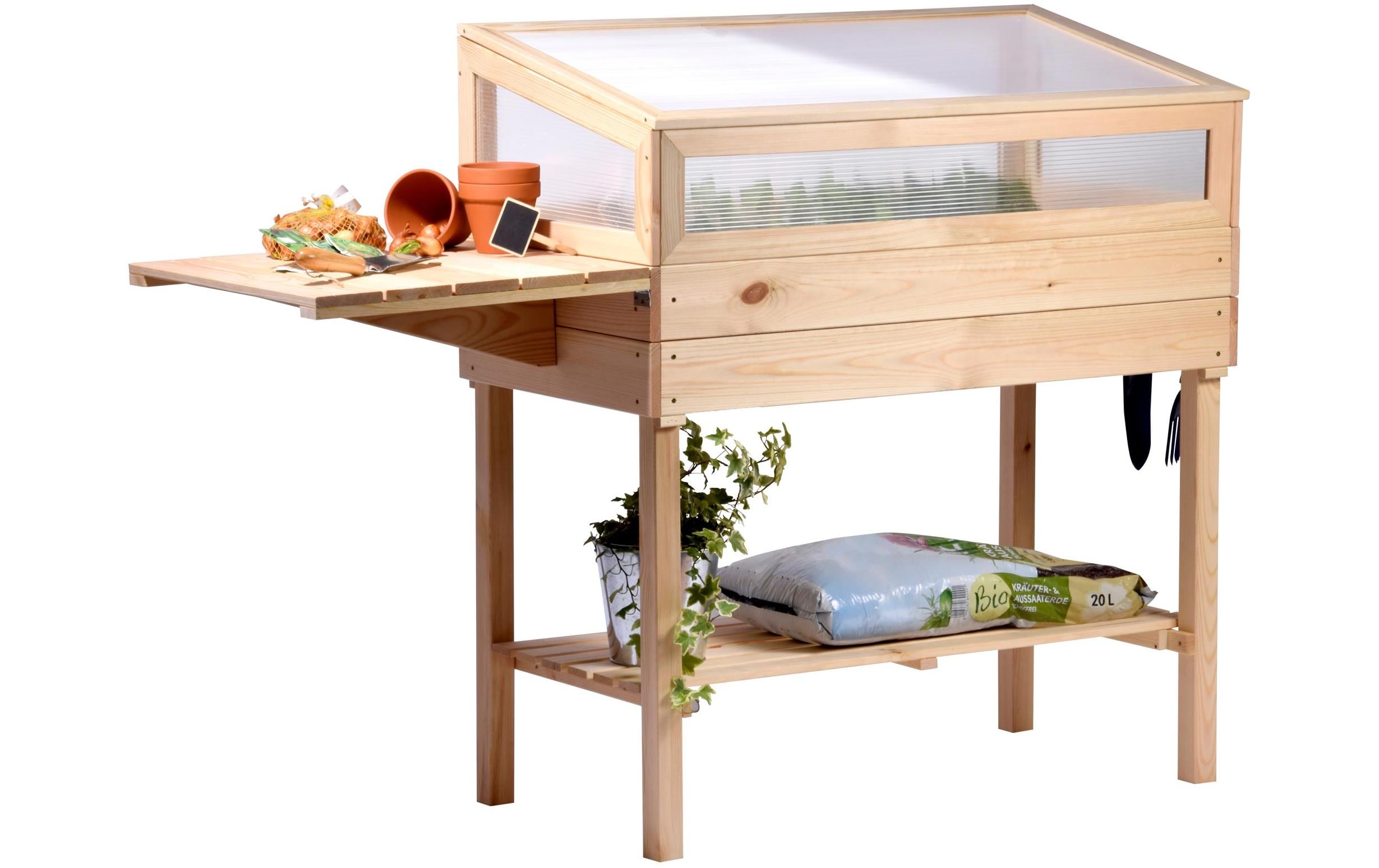 dobar Erhöhtes Frühbeet mit Aufsatz aus Holz