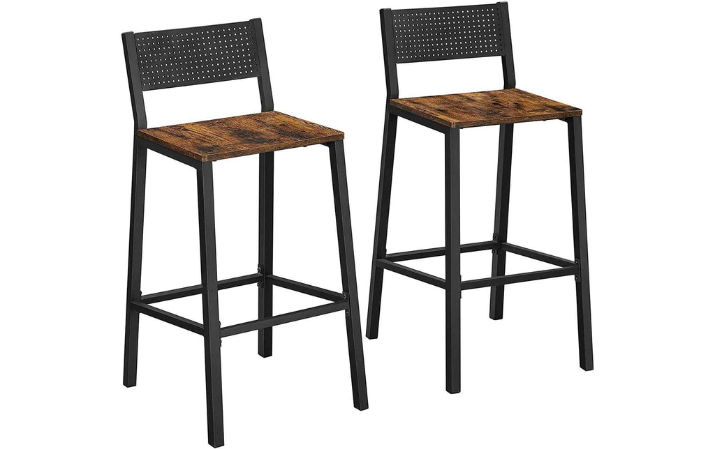Vasagle Barhocker Schwarz/Braun