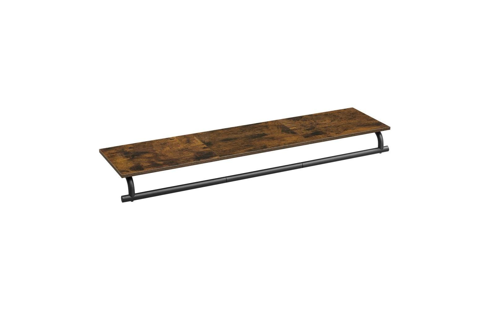 Songmic Garderobe aus Holz und Metall,Braun