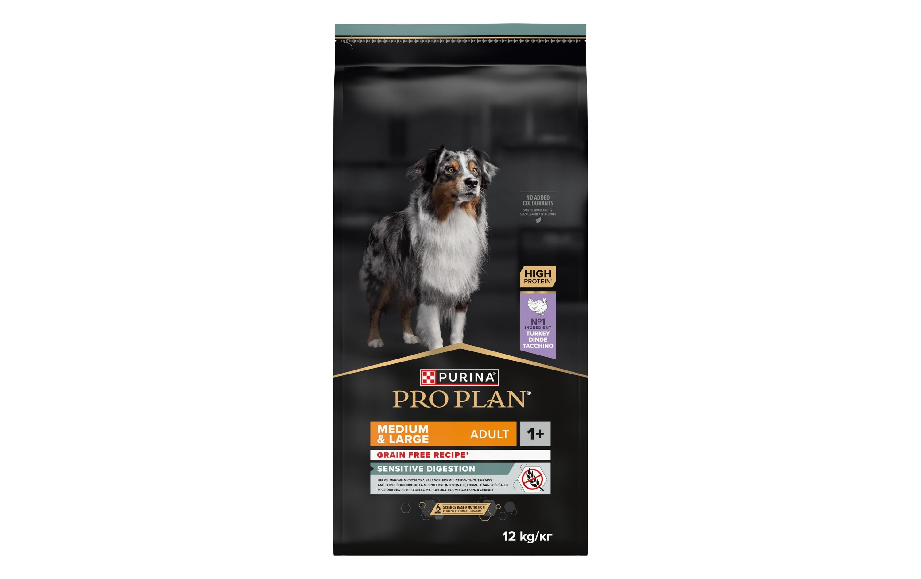 ProPlan Trockenf. Adult Sens. Digestion Truthahn getreidefrei, 12kg
