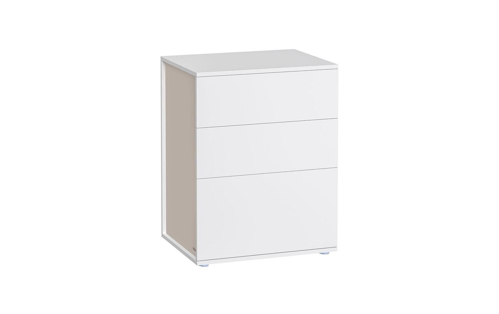Songmics Nachttisch Weiss