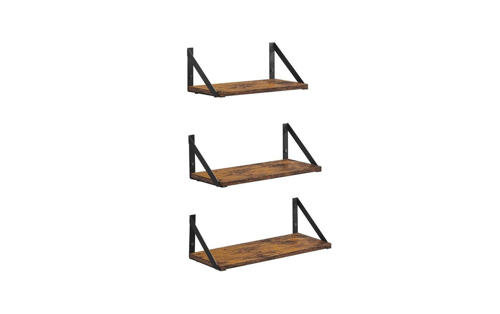 VASAGLE Wandregal 3-er Set
