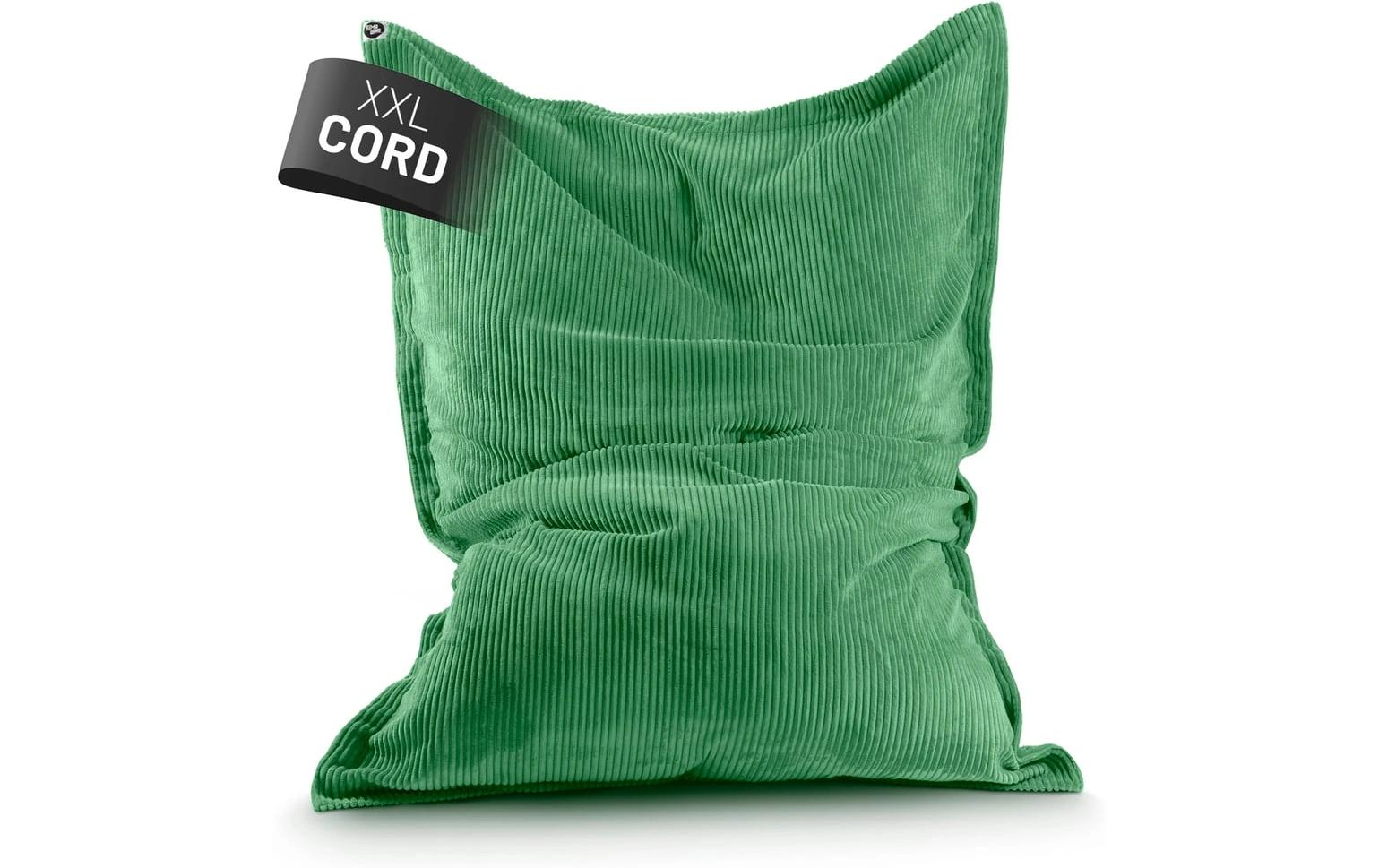 Lumaland Sitzsack Cord Dunkelgrün