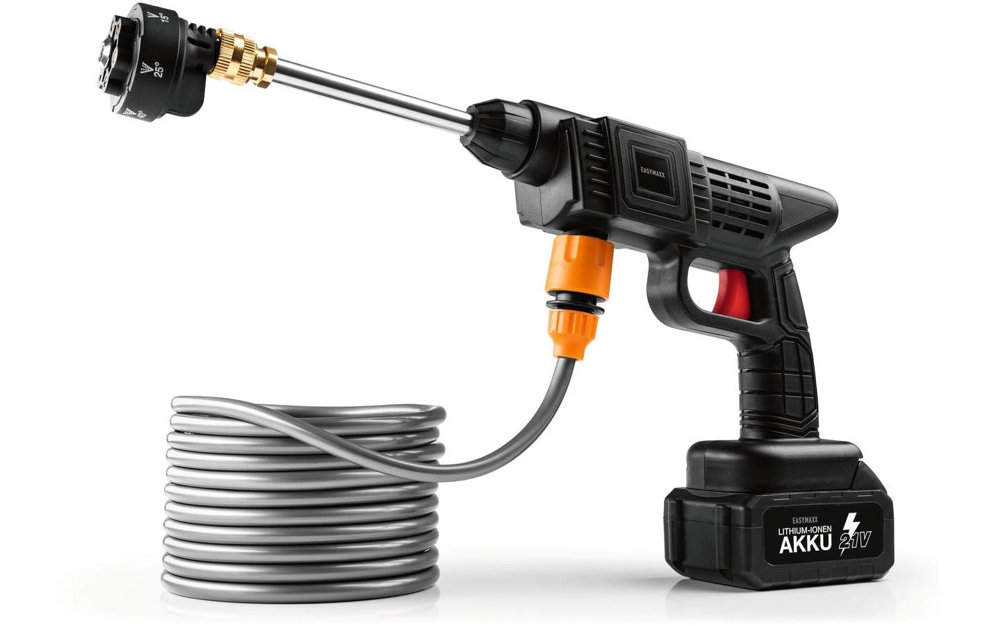 EASYmaxx Akku-Hochdruckreiniger 21 V, Schwarz