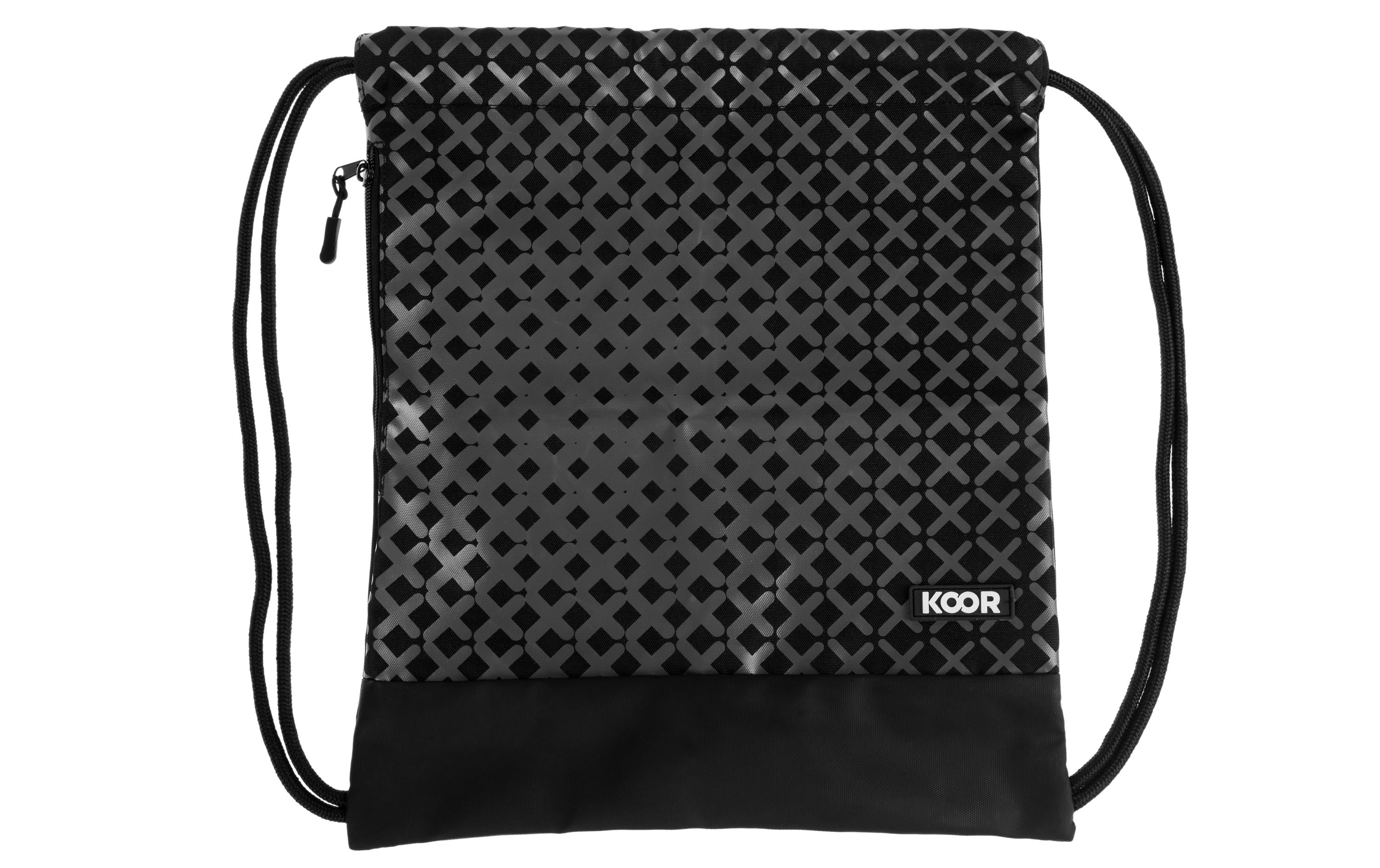 KOOR Turnsack Attivo Robuster Turnbeutel aus Polyester in Schwarz Sport & Freizeit > Freizeit > Zubehör KOOR