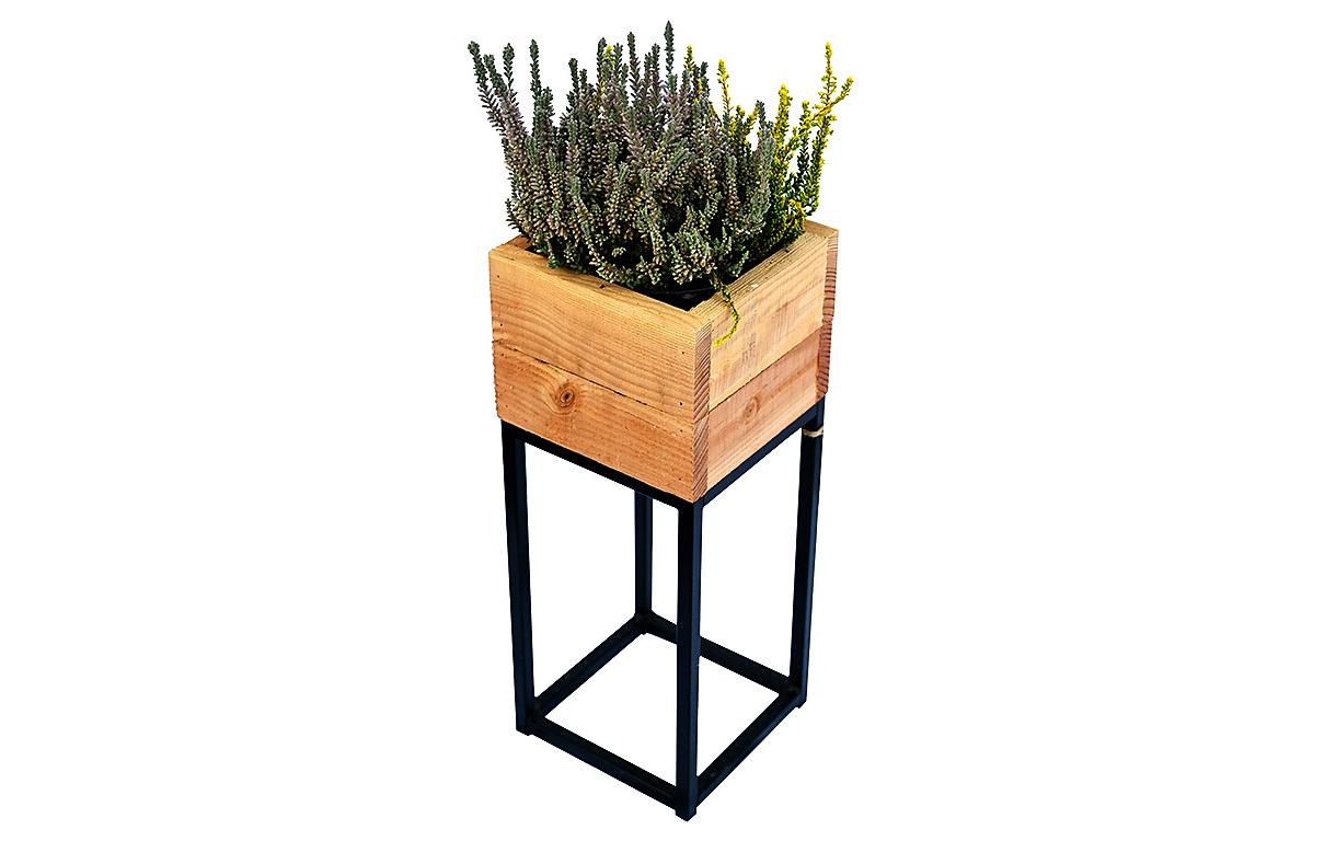 Innovesta Blumenkasten mit Untergestell 20 x 20x 50 cm