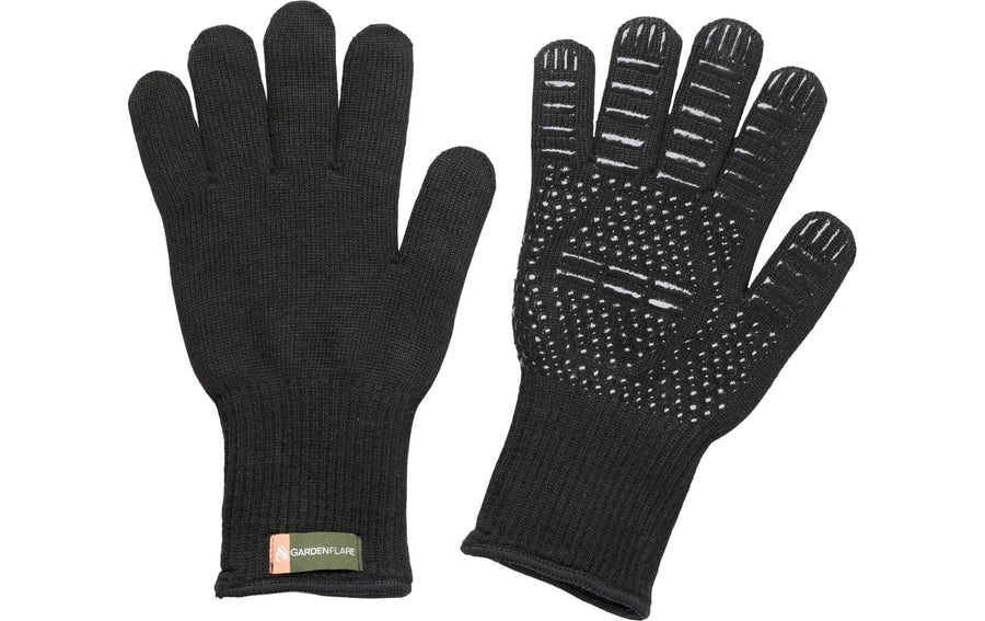 Gardenflare Grillhandschuh Aramid Schwarz Universalgröße Grills & Feuerstellen Gardenflare