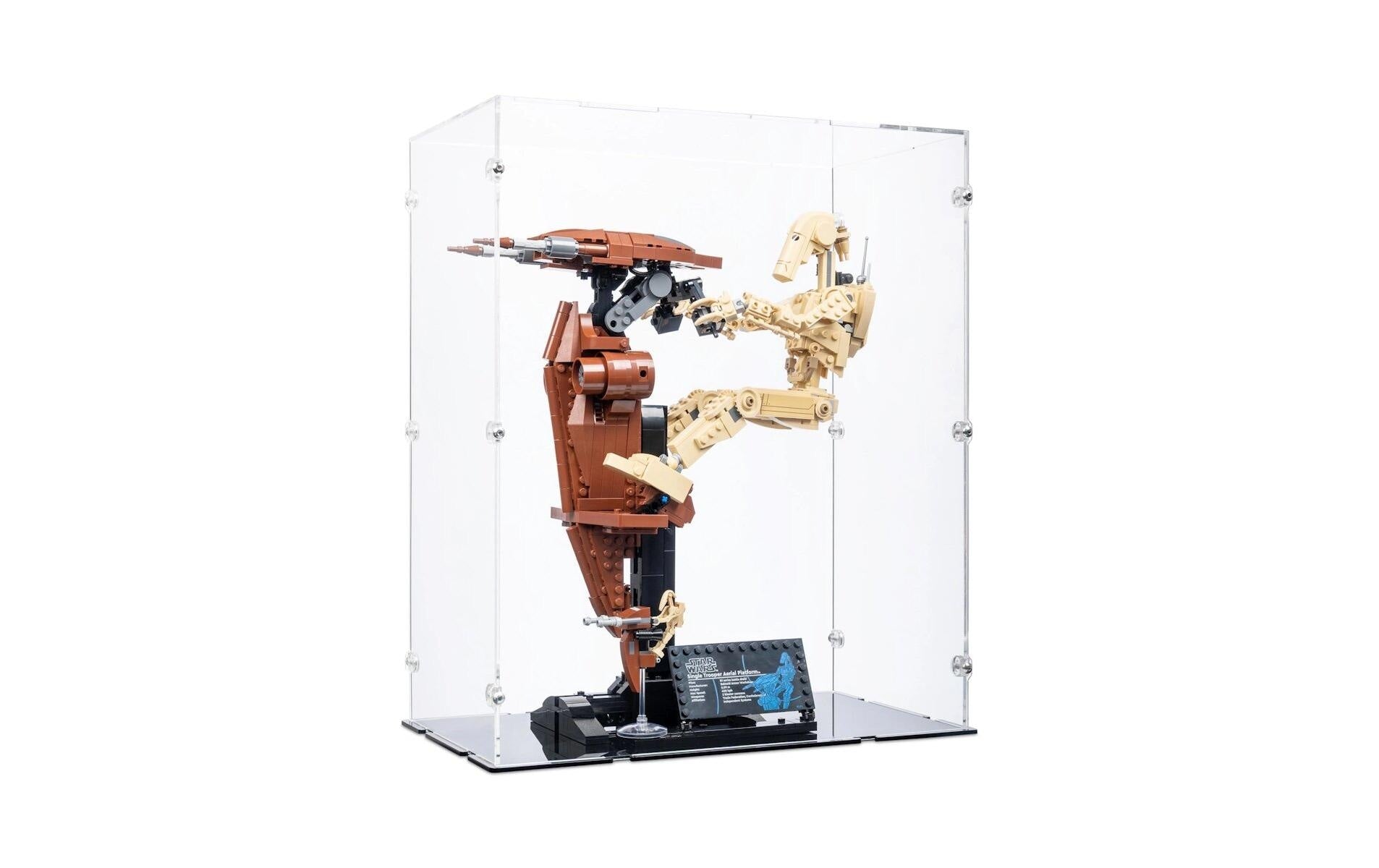 iDisplayit Acryl-Display für LEGO 75428 Star Wars Kampfdroide mit STAP