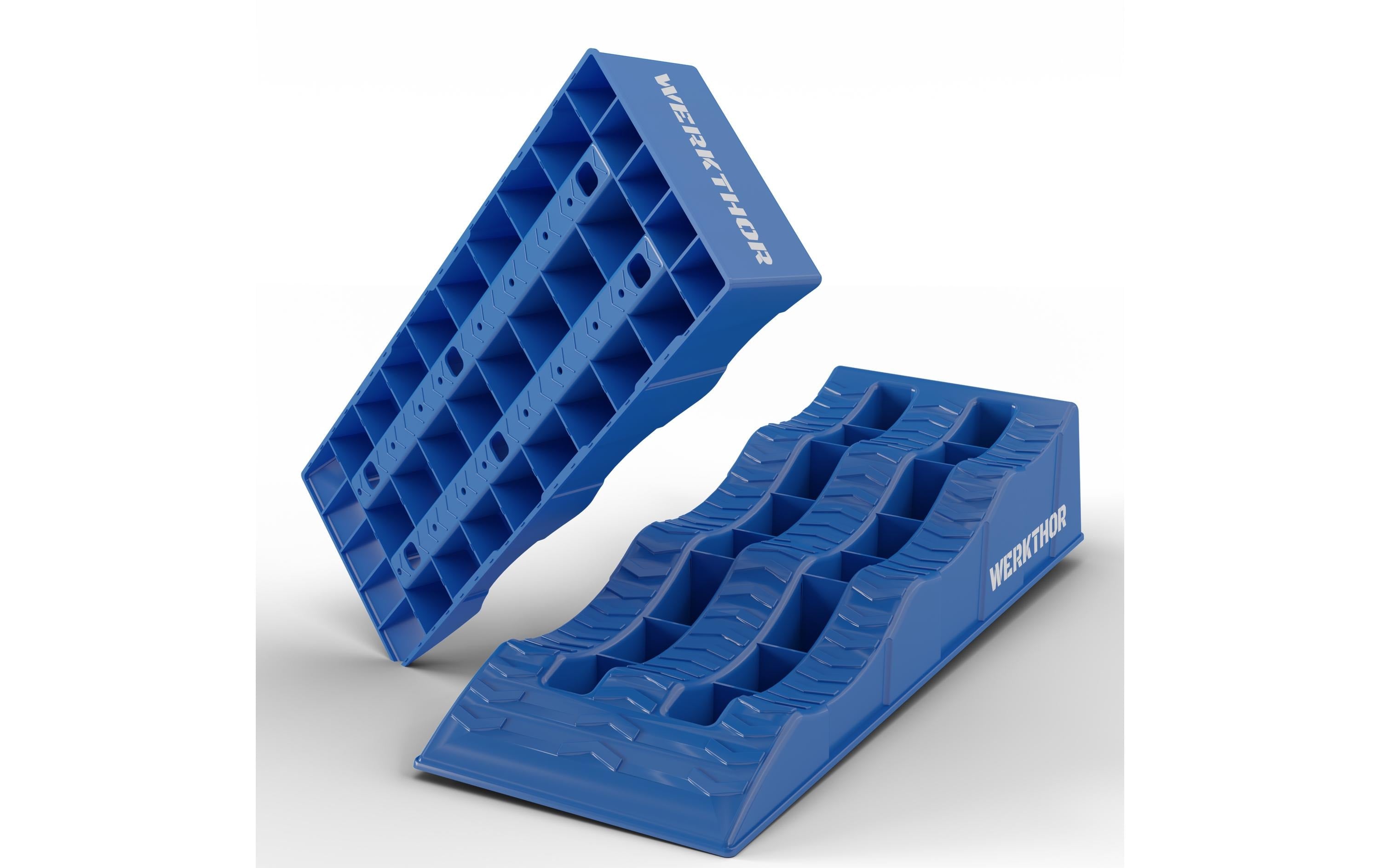 Werkthor Flache Auffahrkeile 2er Set, Blau