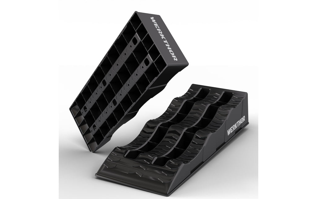 Werkthor Flache Auffahrkeile 2er Set, Schwarz
