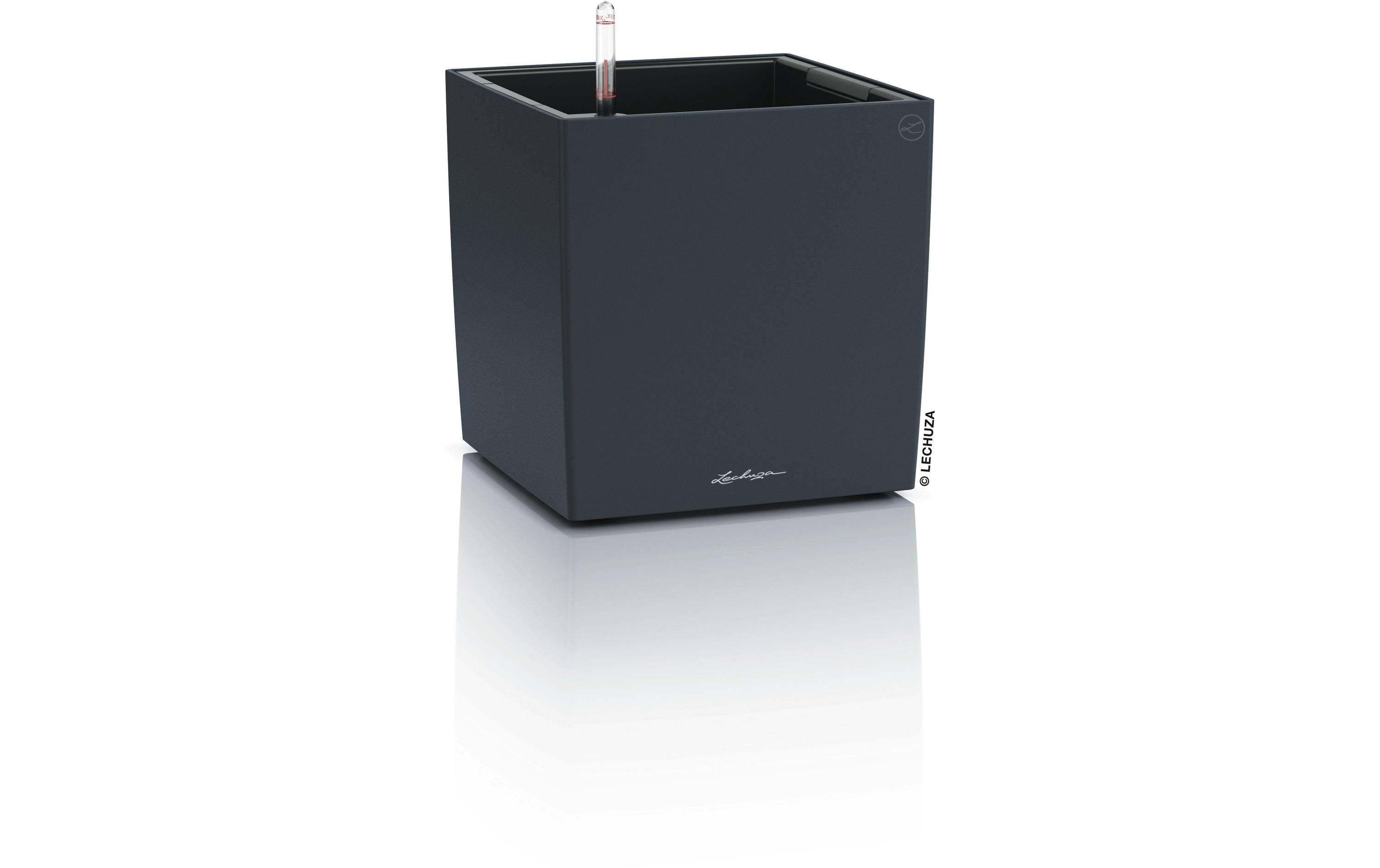 Lechuza CUBE Color Bewässerungsset Kunststoff Schiefergrau 30 cm Garten & Outdoor > Pflanzen > Pflanzengefäße Lechuza