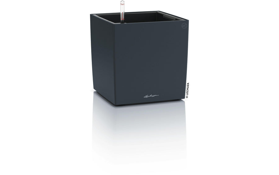 Lechuza CUBE Color Bewässerungsset Kunststoff Schiefergrau 30 cm Garten & Outdoor > Pflanzen > Pflanzengefäße Lechuza