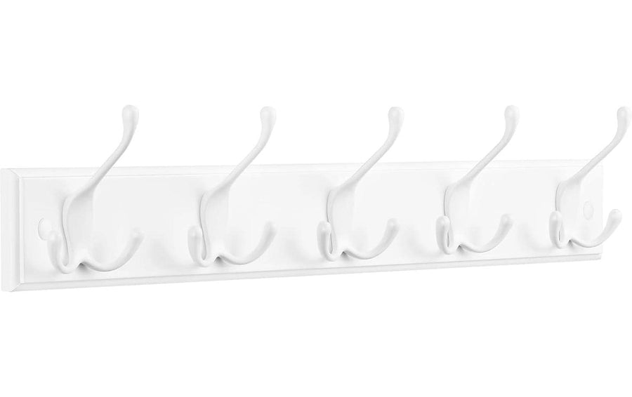 Songmics Garderobe mit 5 Haken, Weiss