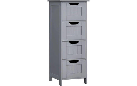 VASAGLE Schrank im Landhausstil Grau