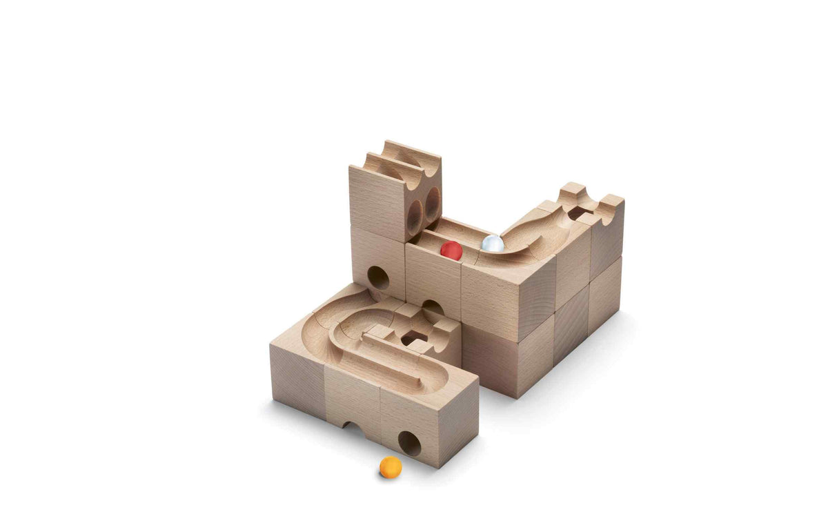 Cuboro Kugelbahn Zubehör Duo Das Extra Set für zweispurige Bahnen