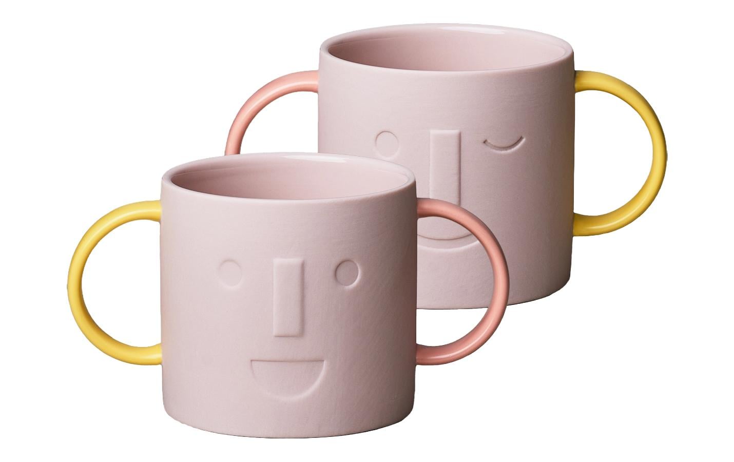 Chic Mic Kindertasse Good Mood Rosa/Gelb