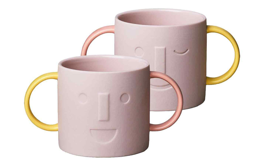 Chic Mic Kindertasse Good Mood Rosa/Gelb