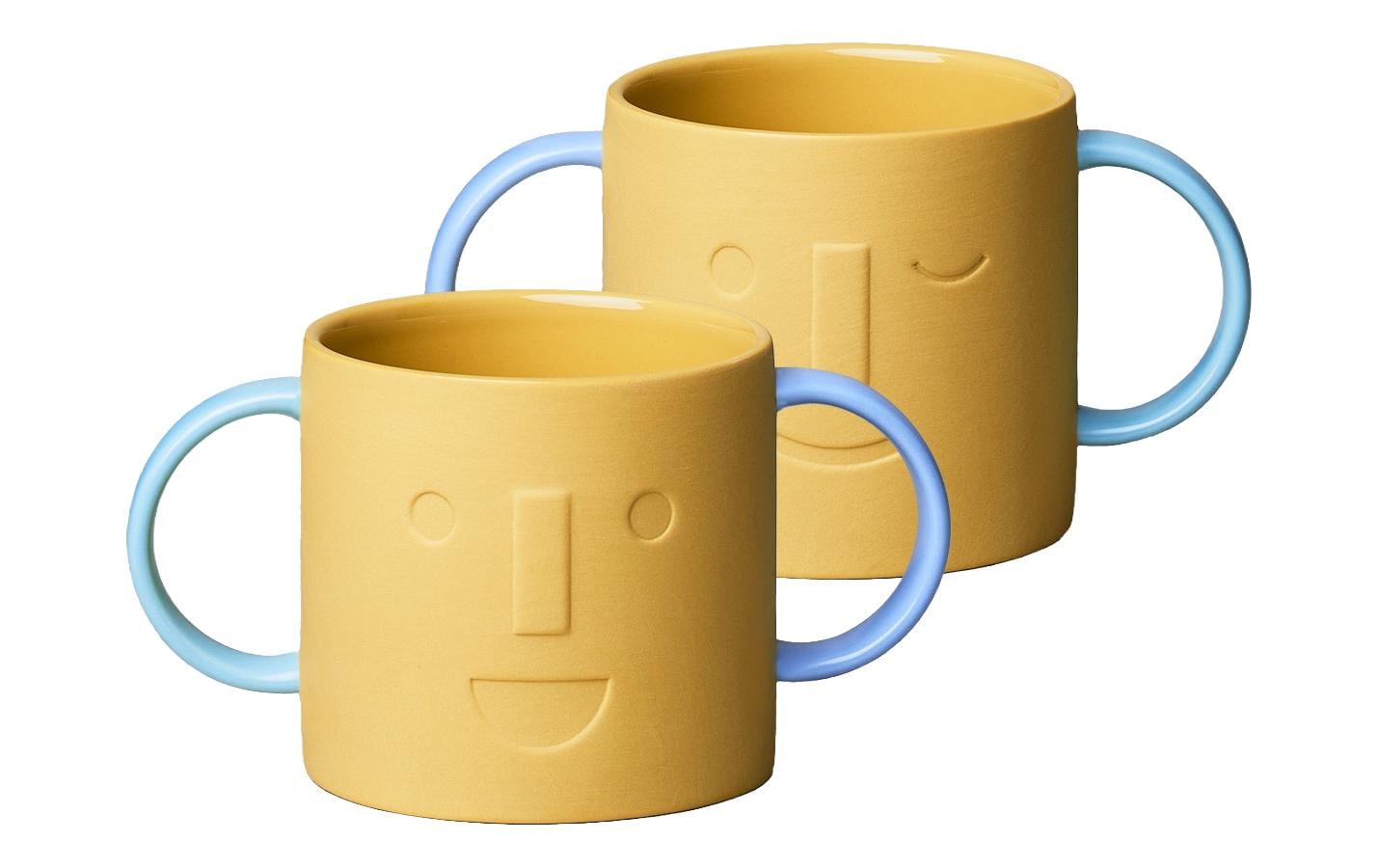 Chic Mic Kindertasse Good Mood Gelb/Blau