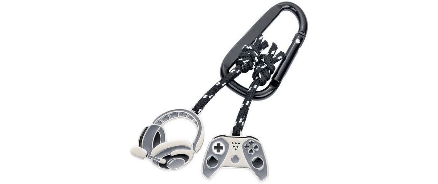 Troika Schlüsselanhänger Gaming Grau/Schwarz
