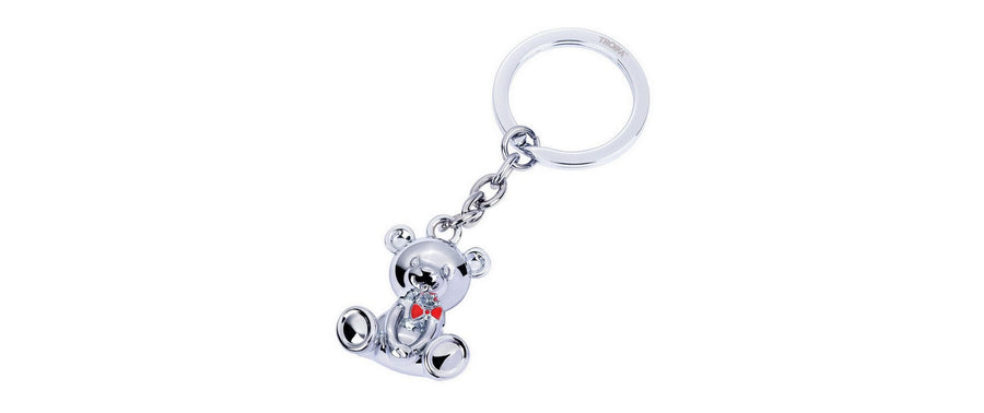 Troika Schlüsselanhänger Teddybär Bärnd Silber