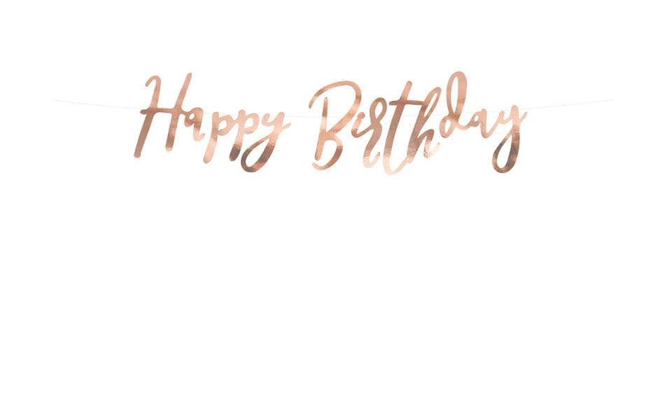 Girlande Happy Birthday aus schimmerndem Papier