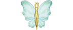 Folienballon Schmetterling Gold Rosa 120x87 cm