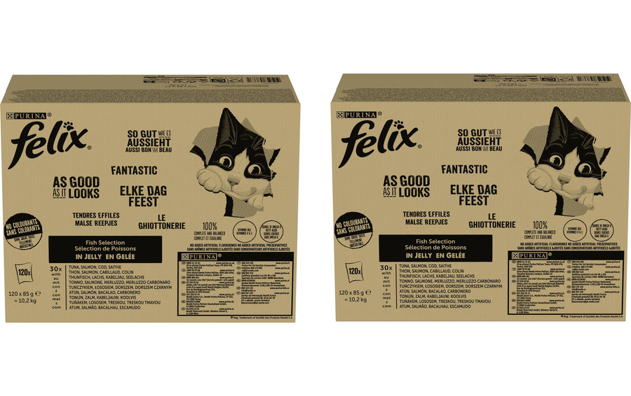 Felix AGAIL Fisch 2x120x85g Thunfisch, Lachs, Kabeljau, Seelachs
