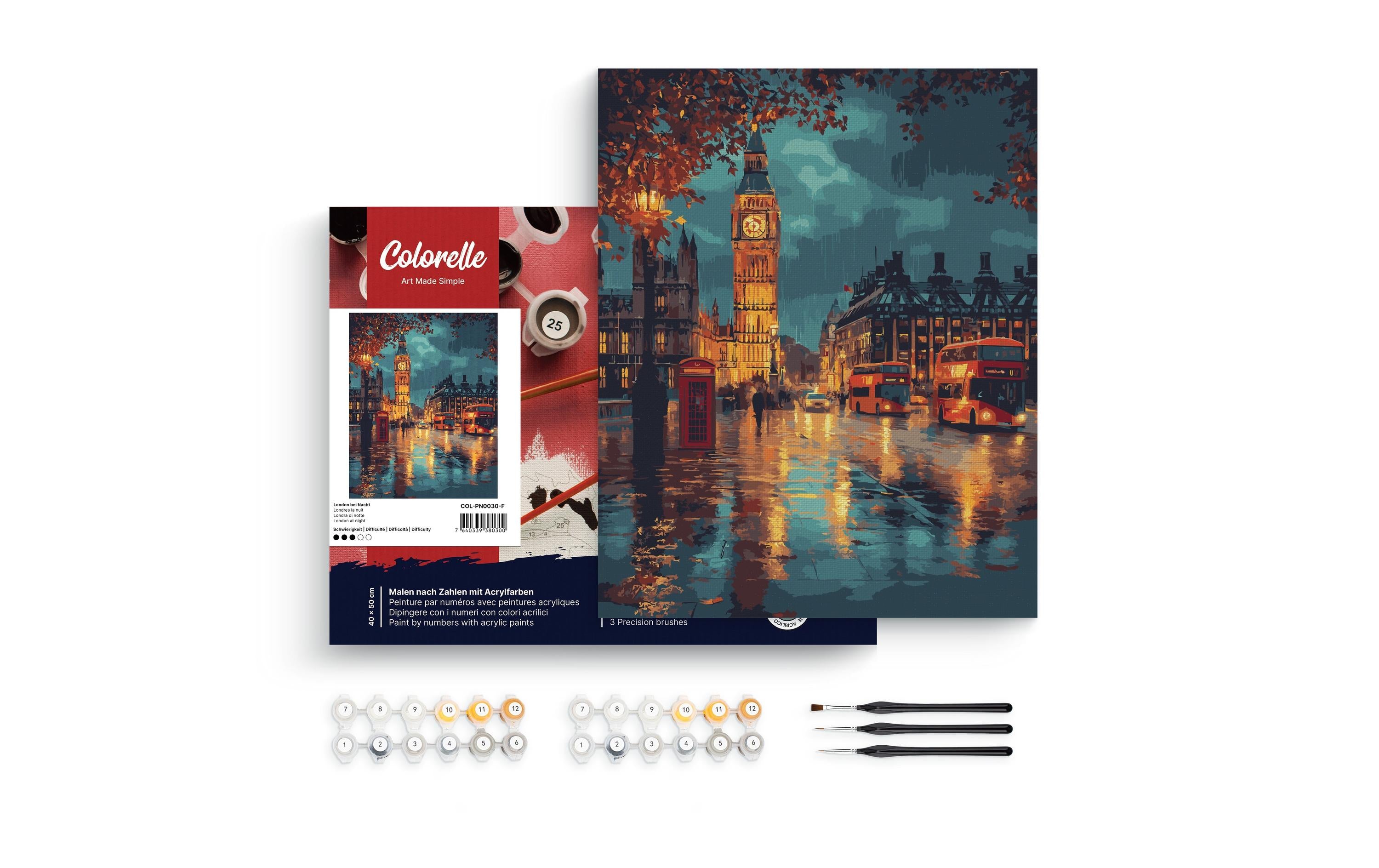 Colorelle Malen nach Zahlen London bei Nacht