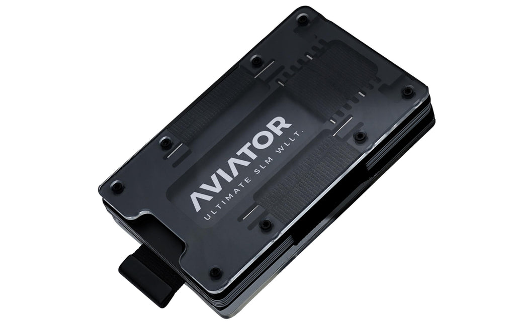 AVIATOR Wallet SLIDE Carbon cash clip fusion black