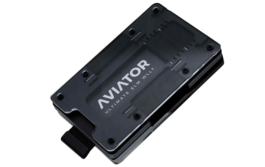 AVIATOR Wallet SLIDE Carbon cash clip fusion black